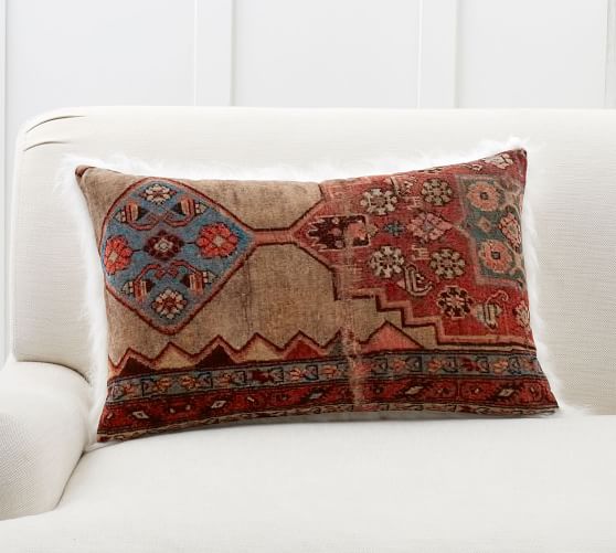 Kalida Mongolian Back Lumbar Pillow Cover Pottery Barn