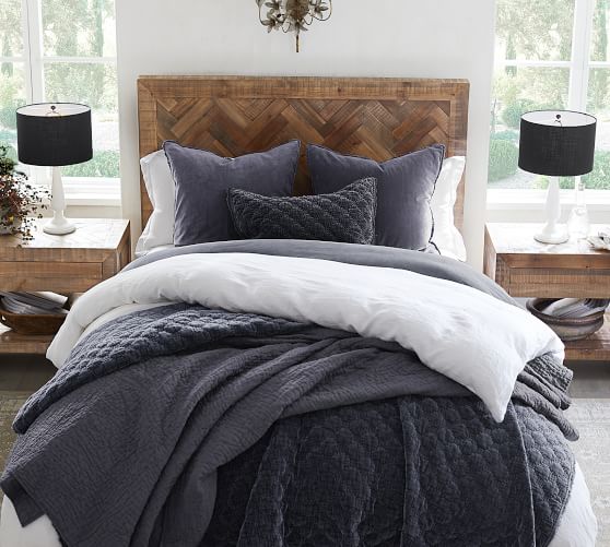 Hensley Reclaimed Wood Headboard Pottery Barn