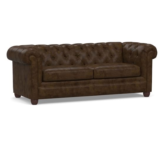 Chesterfield Leather Sofa Pottery Barn