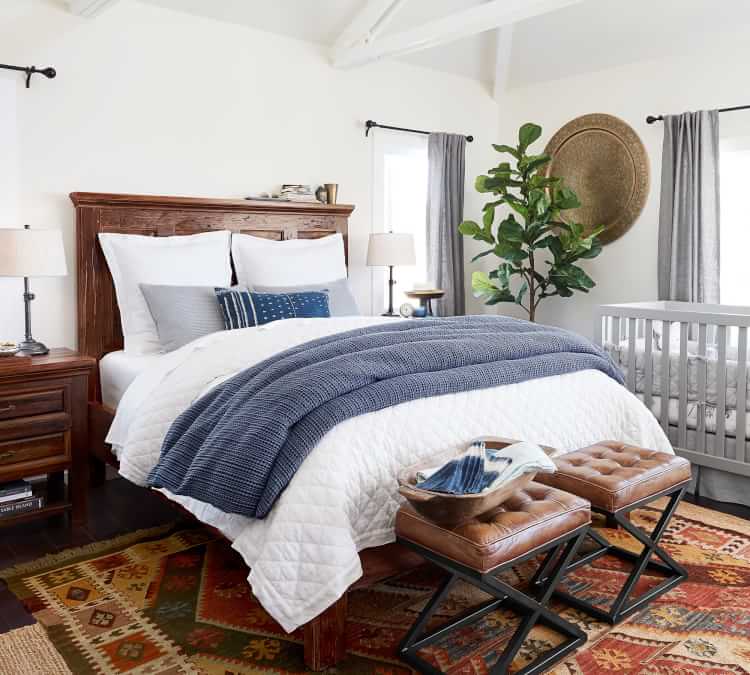 Honeycomb Cotton Duvet Cover Shams Midnight Pottery Barn