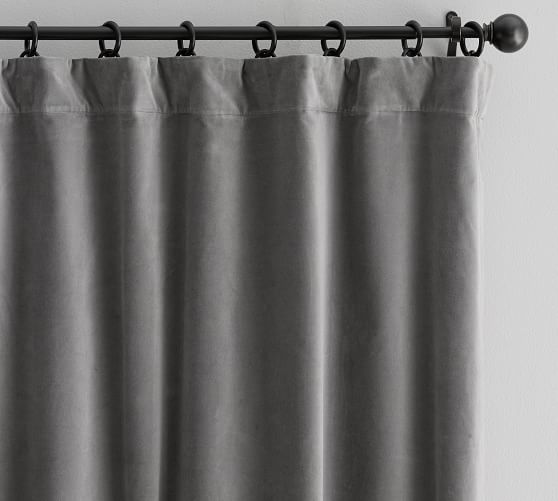 Velvet Twill Curtain Flagstone Pottery Barn