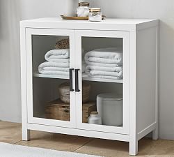 Microwave Storage Cabinet With Hutch Pottery Barn