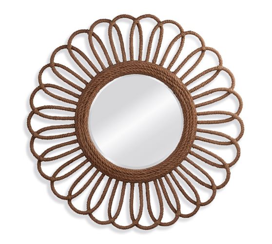 Pismo Round Rope Mirror Pottery Barn