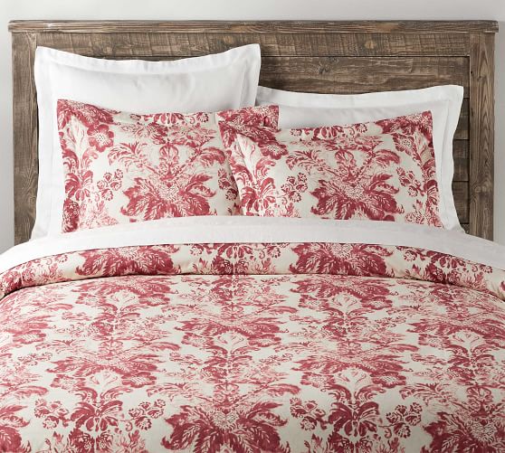Thea Print Patterned Duvet Cover Warm Pottery Barn