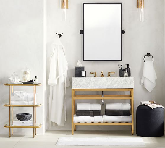 Textured Organic Bath Mat Pottery Barn
