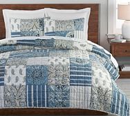 Georgia Patchwork Quilt Amp Sham Red Pottery Barn