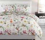 Hummingbird Reversible Percale Patterned Duvet Cover Sham