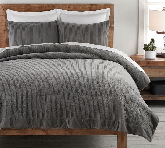 Gray Bedding Pottery Barn