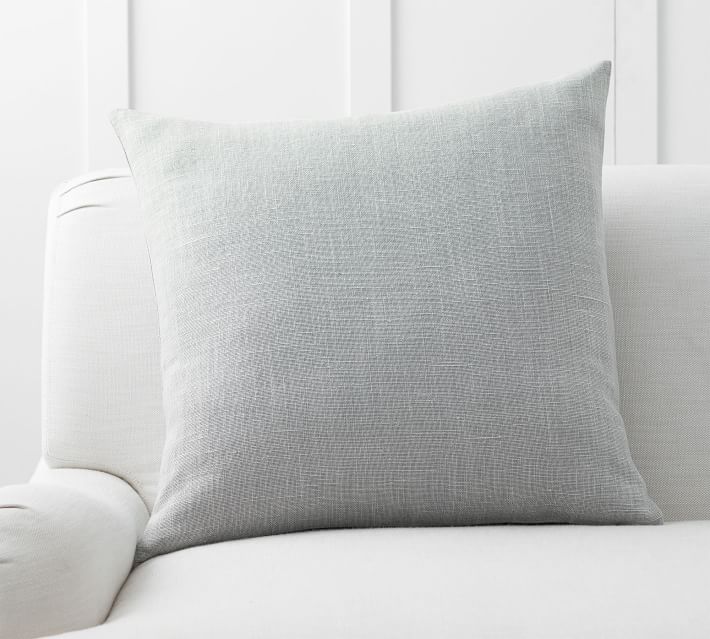 Belgian Linen Pillow Cover, 24 x 24 at Pottery Barn. #belgianlinen