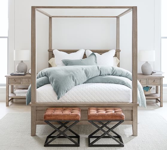 Farmhouse 2-Drawer Nightstand | Pottery Barn