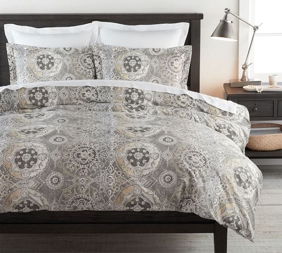 Jacquelyn Medallion Cotton Patterned Duvet Cover Sham Pottery Barn