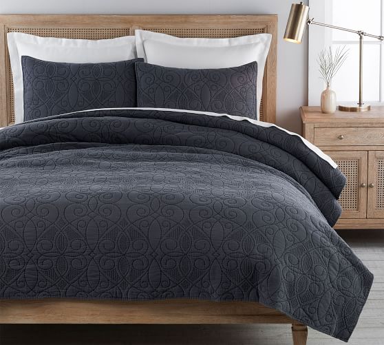 Gray Bedding Pottery Barn