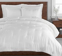 Fluffy White Comforter Pottery Barn
