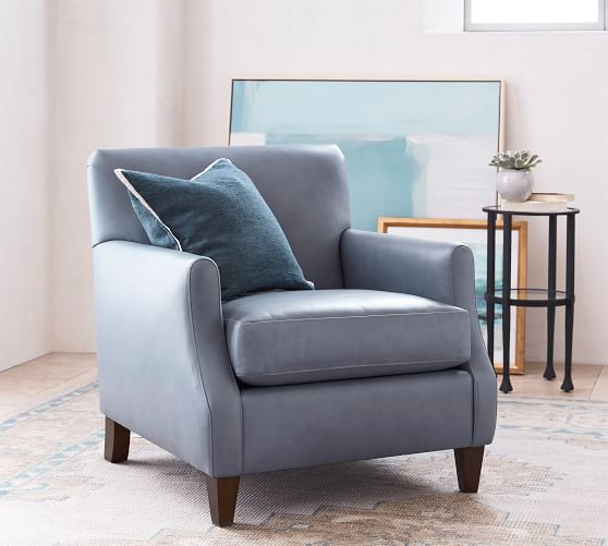 Kinsey Leather Armchair Pottery Barn