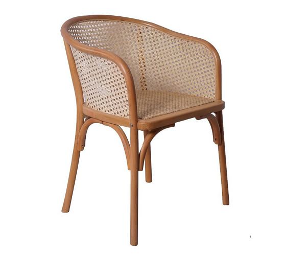 Barrel Back Cane Dining Armchair Set Of 2 Pottery Barn Barrel Back Cane Dining Armchair Set