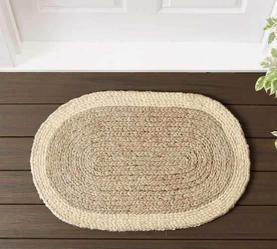 Braided Oval Natural Fiber Doormat