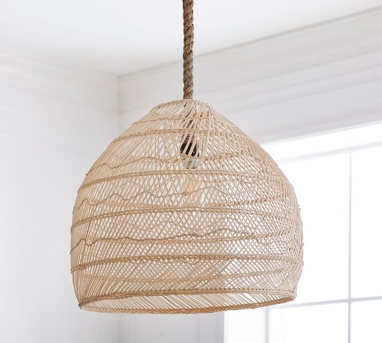 Flora Rattan Pendant Pottery Barn