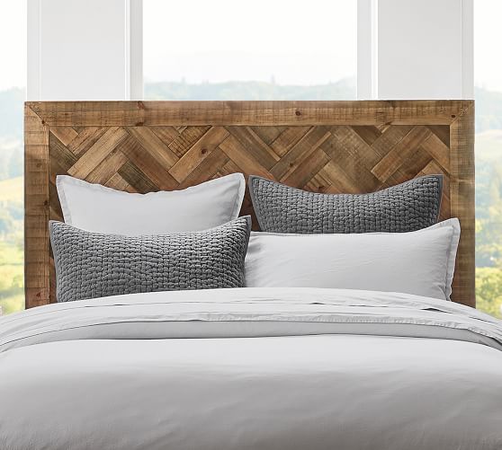 Hensley Reclaimed Wood Headboard Pottery Barn
