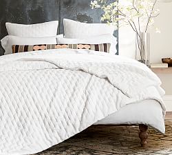 Satin Quilted Coverlet Pottery Barn