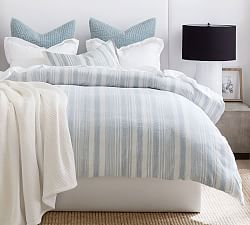 Blue Gingham Duvet Cover Pottery Barn