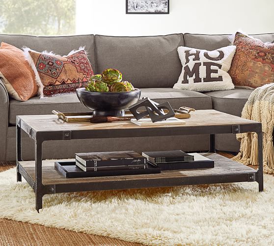 Clint Reclaimed Wood Coffee Table Pottery Barn