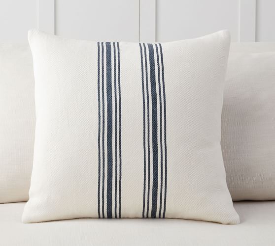 Culver Reversible Stripe Grainsack Decorative Pillow Cover