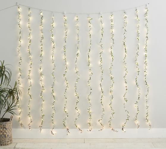 Curtain Leaf String Lights Pottery Barn