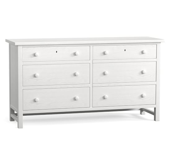 Farmhouse 6 Drawer Extra Wide Dresser Pottery Barn