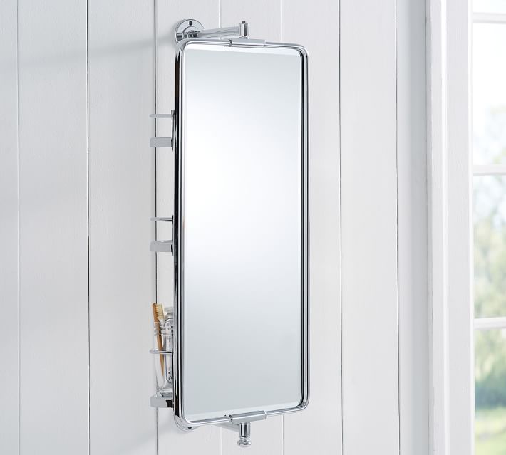 Vintage Rounded Rectangular Swivel Mirror Pottery Barn