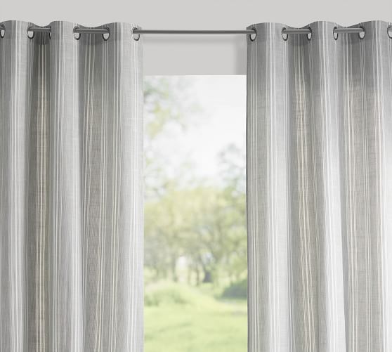Henderson Stripe Outdoor Curtain Pottery Barn