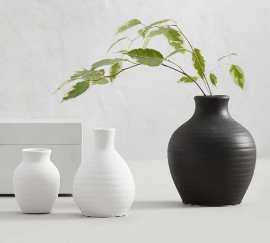 Urbana Ceramic Bud Vases Set Of 3 Pottery Barn