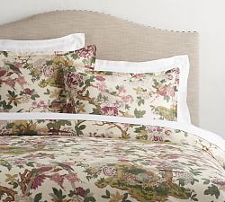 Vanessa Floral Duvet Cover Sham Red Pottery Barn