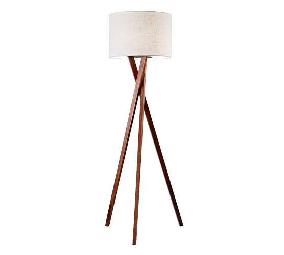 Pottery Barn Genoa Wooden Floor Lamp