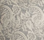 Gold Alessandra Scroll Organic Percale Patterned Duvet Cover