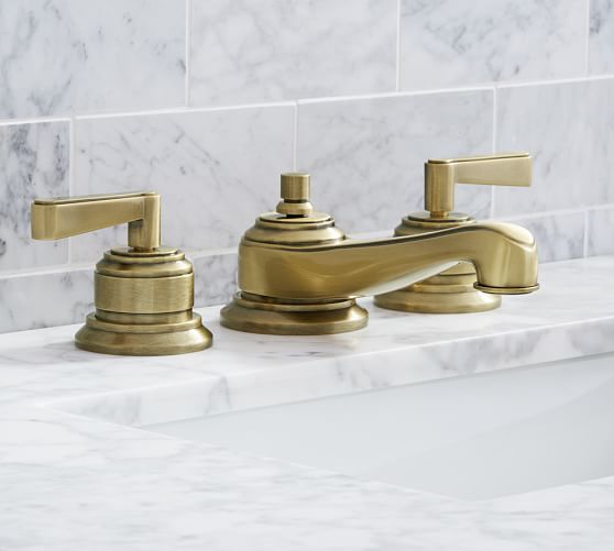 Covington Lever Handle Widespread Bathroom Faucet Pottery Barn