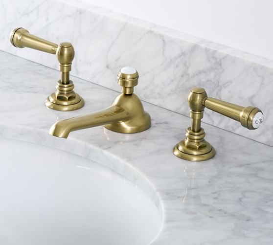 Reyes Lever Handle Widespread Bathroom Faucet Pottery Barn