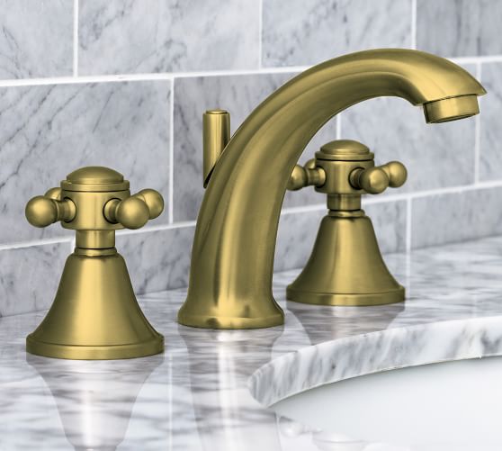 Warby Cross Handle Widespread Bathroom Faucet Pottery Barn