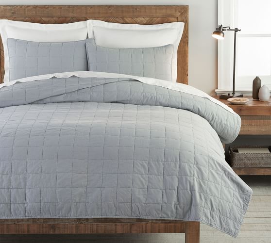 Gray Bedding Pottery Barn