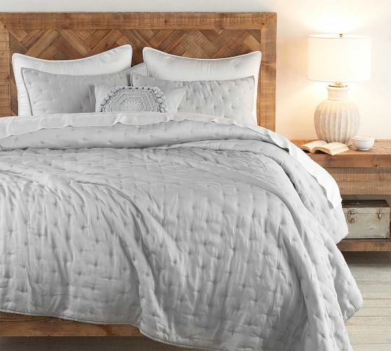 Gray Bedding Pottery Barn