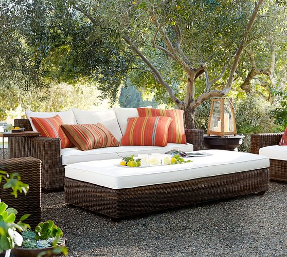 Torrey All Weather Wicker Square Arm Grand Sofa Espresso Weather Wicker Square Arm Grand Sofa
