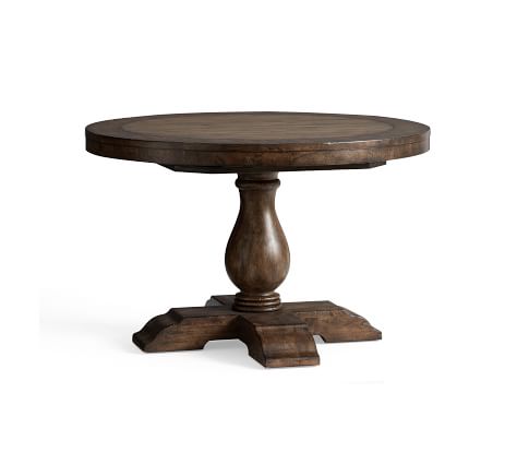 Owen Round Pedestal Extending Dining Table | Pottery Barn