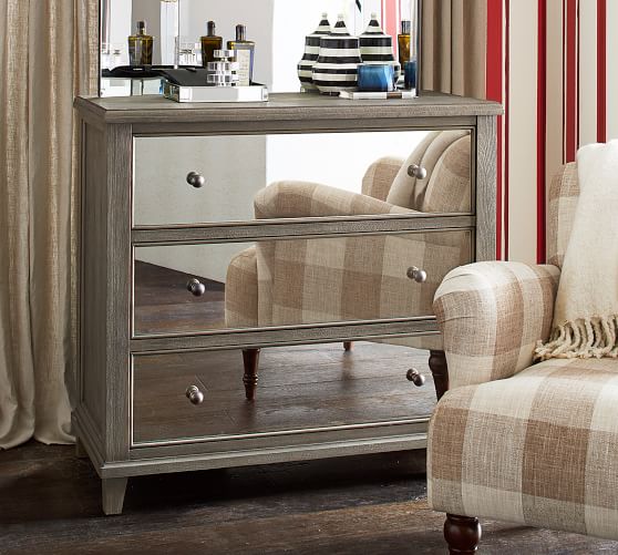 Miranda Mirrored Dresser Pottery Barn