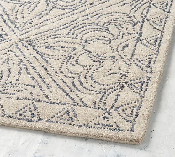 Blue Multi Emilie Rug Patterned Rugs Pottery Barn