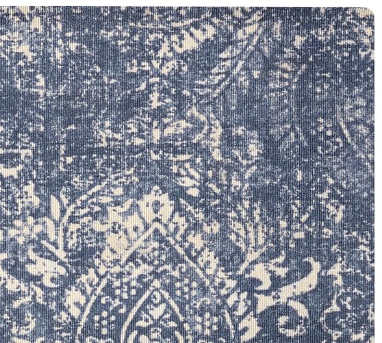 Easy Care Shilah Synthetic Rug Blue Pottery Barn