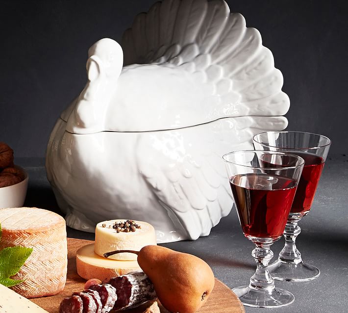 Turkey Soup Tureen with Ladle Pottery Barn