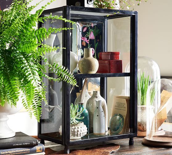 Glass Display Cabinet Pottery Barn