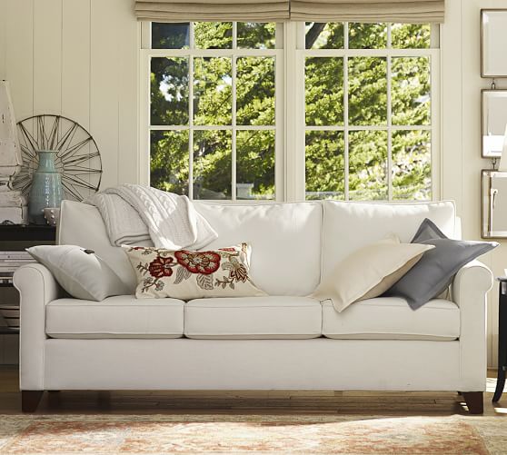 Cameron Roll Arm Upholstered Deluxe Sleeper Sofa Bed Pottery Barn Cameron Roll Arm Upholstered Deluxe