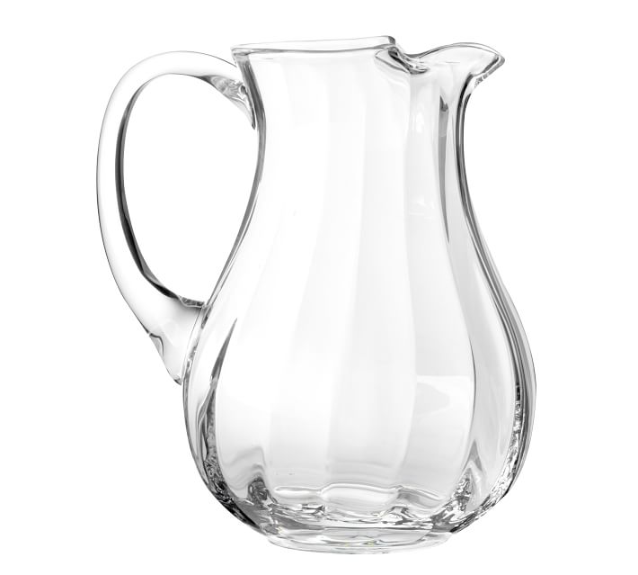 Optic Glass Pitcher Pottery Barn