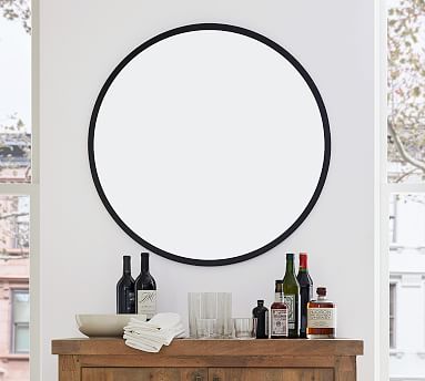 Layne Round Wall Mirror Pottery Barn