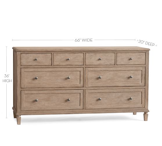 Sausalito 8 Drawer Extra Wide Dresser Pottery Barn